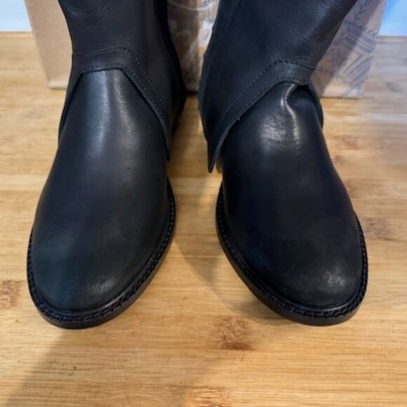 Retro Lola Studded Tall Leather Boots - NWB - Picture 3 of 16